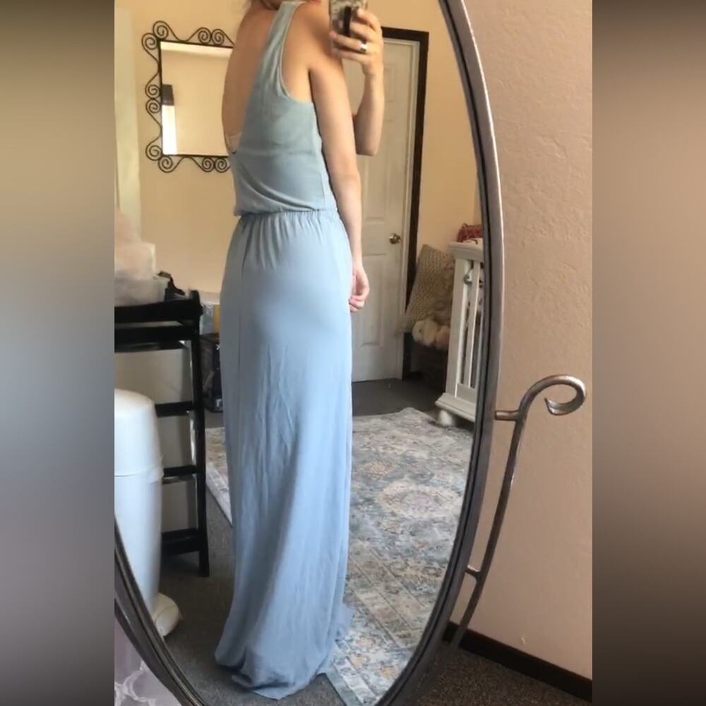 NWT Show Me Your Mumu Kendall steel blue maxi dress SMALL - Picture 5 of 8